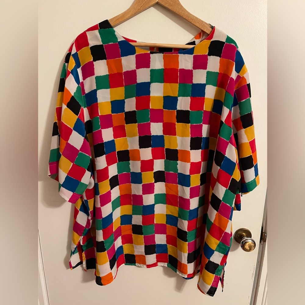 Vintage Blouse Fun Pattern Plus Size